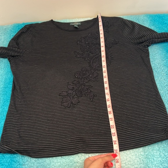 🔥Ralph Lauren Black Boxy Embellished Long Sleeve T-Shirt🔥 - Picture 4 of 6